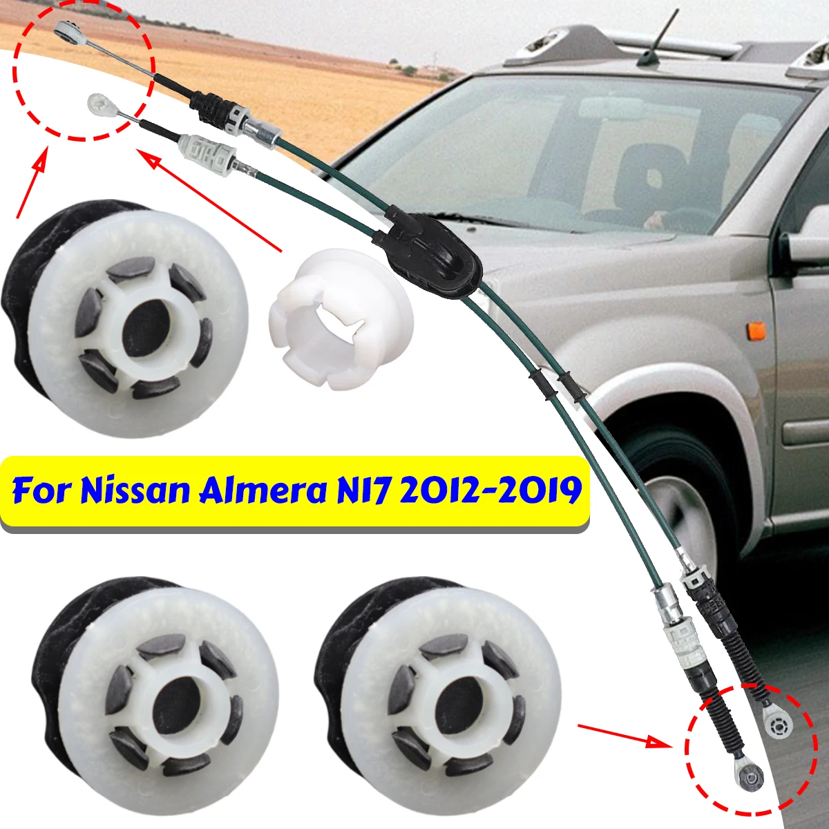 For Nissan Almera N17 2012-2019 Gear Shift Selector Lever Linkage Cable End Rod Control Bushing Parts Manual Kit Transmissions
For Nissan Almera N17 2012-2019 Gear Shift Selector Lever Linkage Cable End Rod Control Bushing Parts Manual Kit Transmissions