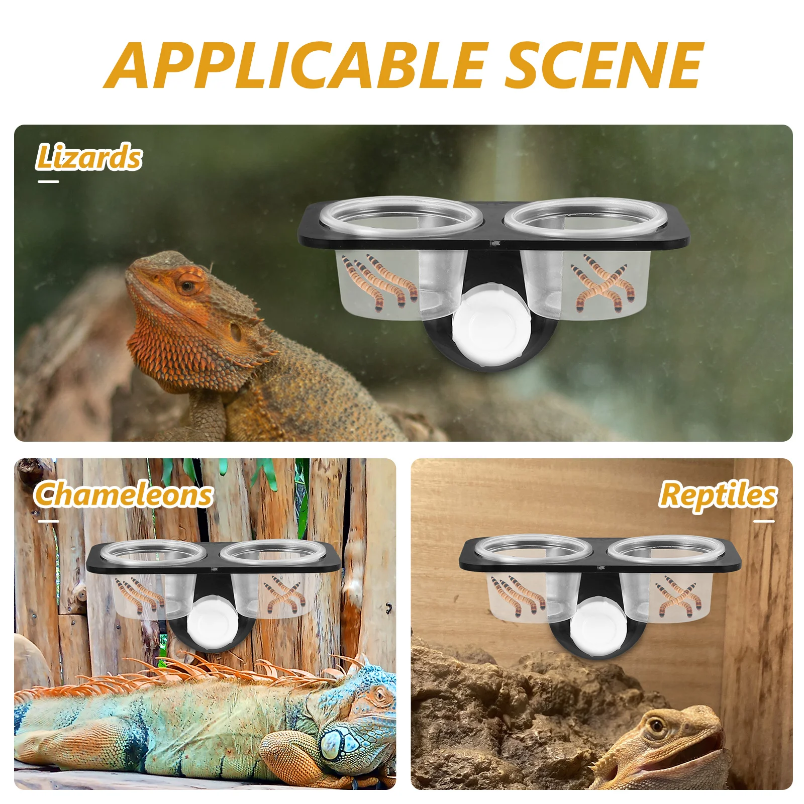 Reptile Feeder Bowl With Strong Suction Cup For Food Water Container Suitable Glass Acrylic Tanks Lizard Gecko Turtle
Reptile Feeder Bowl With Strong Suction Cup For Food Water Container Suitable Glass Acrylic Tanks Lizard Gecko Turtle