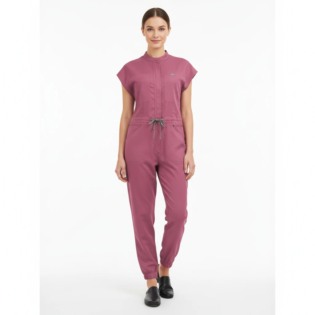 Zipper Handheld Handheld Workwear Jumpsuits High-end Frosted Brackets Collar Flying Sleeve
Zipper Handheld Handheld Workwear Jumpsuits High-end Frosted Brackets Collar Flying Sleeve