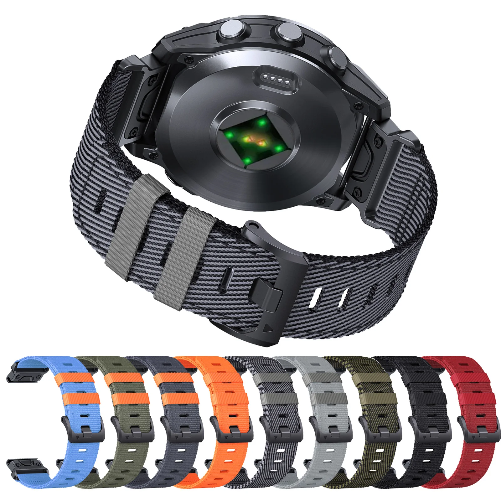 QuickFit 22mm 26mm Nylon Strap For Garmin Fenix 8 6XPro 5XPlus/Epix Gen 2 7X Pro TACTIX DELTA instinct 2X Bracelet Watchband
QuickFit 22mm 26mm Nylon Strap For Garmin Fenix 8 6XPro 5XPlus/Epix Gen 2 7X Pro TACTIX DELTA instinct 2X Bracelet Watchband