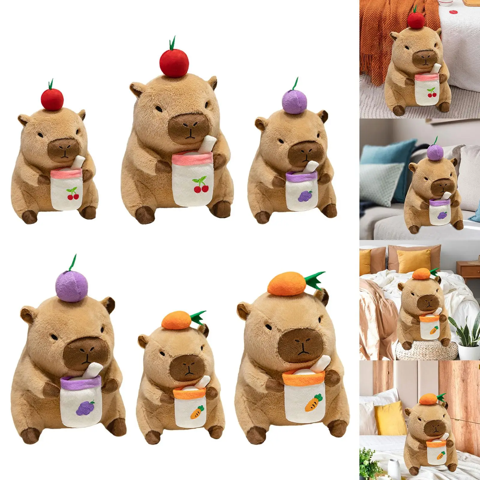 Capybara Stuffed Toy, Plush Capybara Doll, Cute Capybara Stuffed Animal, Capybara Plush Toy for Birthday Gifts
Capybara Stuffed Toy, Plush Capybara Doll, Cute Capybara Stuffed Animal, Capybara Plush Toy for Birthday Gifts