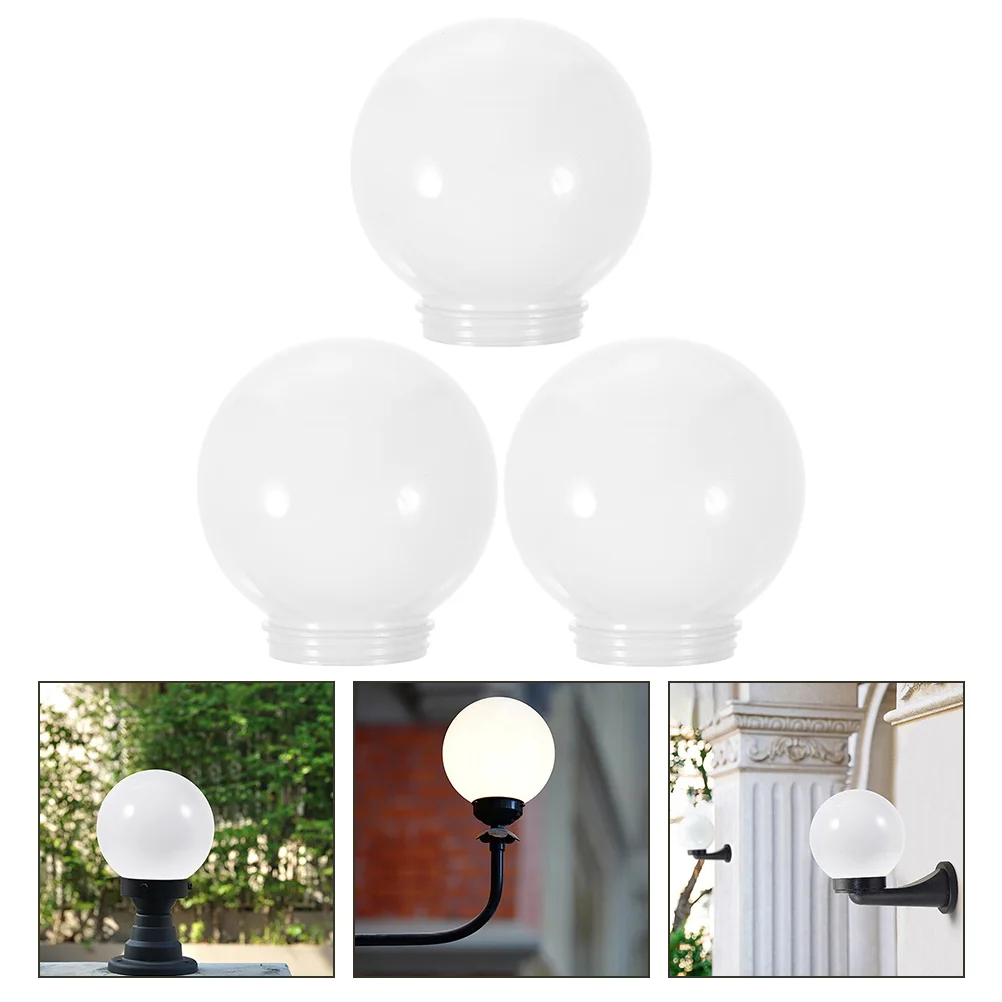 3Pcs Globe Lampshade Acrylic Round Spherical Fixture Replacement White Color Outdoor Home Hotel Garden Lighting Accessories
3Pcs Globe Lampshade Acrylic Round Spherical Fixture Replacement White Color Outdoor Home Hotel Garden Lighting Accessories