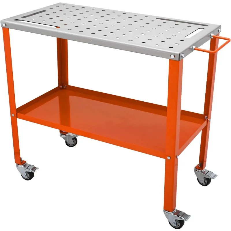 VEVOR Welding Table 36"x18", 1200lbs Load Capacity Steel Welding Workbench Table on Wheels, Portable Work Bench
VEVOR Welding Table 36"x18", 1200lbs Load Capacity Steel Welding Workbench Table on Wheels, Portable Work Bench