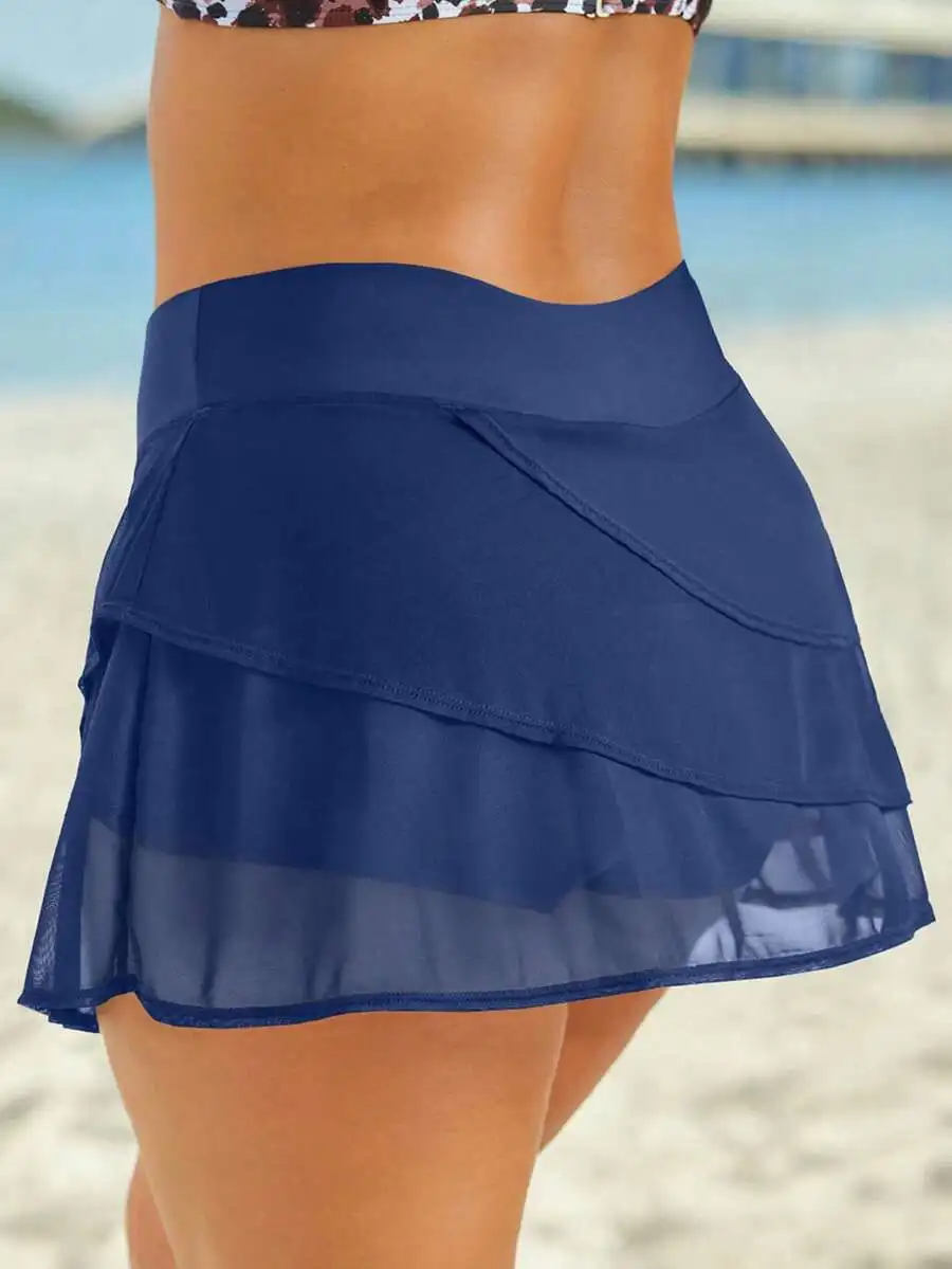 Women Layered Sarong Skirt Ruffle Waist Swim Skirt For Beach Pool Vacation Holiday
Women Layered Sarong Skirt Ruffle Waist Swim Skirt For Beach Pool Vacation Holiday