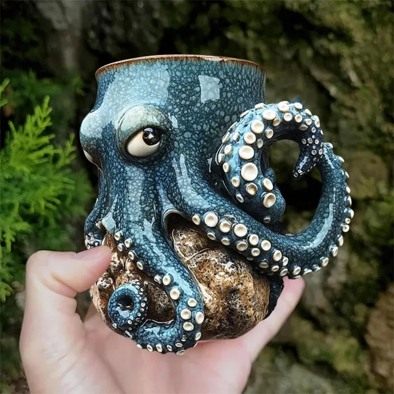 Ocean Creature Octopus Mug Cup Handmade Octopus Shaped Statue Coffee Glass Decoration Suitable Ocean Enthusiasts Coffee Lovers
Ocean Creature Octopus Mug Cup Handmade Octopus Shaped Statue Coffee Glass Decoration Suitable Ocean Enthusiasts Coffee Lovers