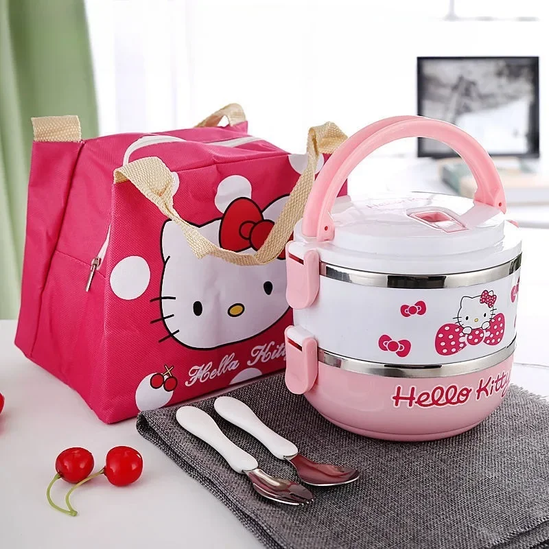 Sanrio, Hello Kitty Ланч-бокс из нержавеющей стали, двухслойный Ланч-бокс Bento, мультяшный обновленный портативный трехслойный изолированный Ланч-бокс
Sanrio, Hello Kitty Ланч-бокс из нержавеющей стали, двухслойный Ланч-бокс Bento, мультяшный обновленный портативный трехслойный изолированный Ланч-бокс
