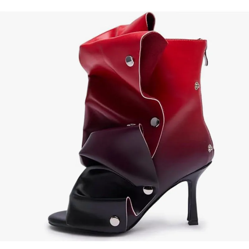 Checkered Peep Toe Cotton Ankle Summer Women Sandals Stiletto High Heels Back Zipper Design Large Size Pile Up Boots
Checkered Peep Toe Cotton Ankle Summer Women Sandals Stiletto High Heels Back Zipper Design Large Size Pile Up Boots