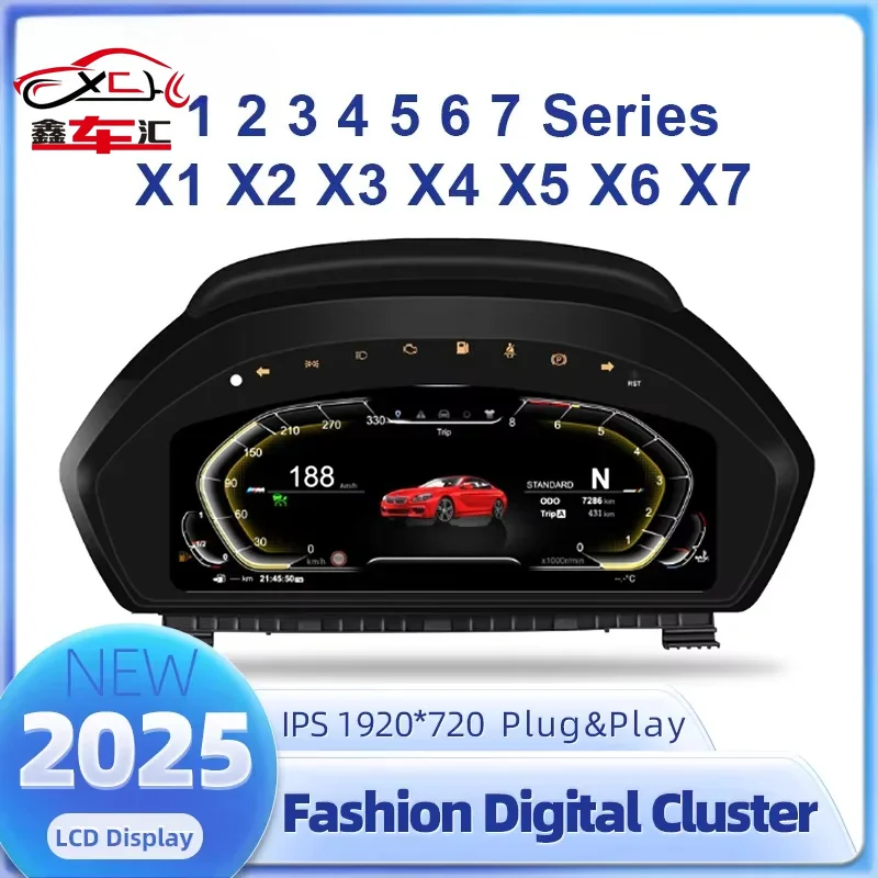 LCD Dashboard Panel Speedometer For BMW E90 E70 E71 E81 E87 F10 F20 E60 F30 F32 F06 E84 F48 E83 F25 F15 Virtual Cockpit Cluster
LCD Dashboard Panel Speedometer For BMW E90 E70 E71 E81 E87 F10 F20 E60 F30 F32 F06 E84 F48 E83 F25 F15 Virtual Cockpit Cluster