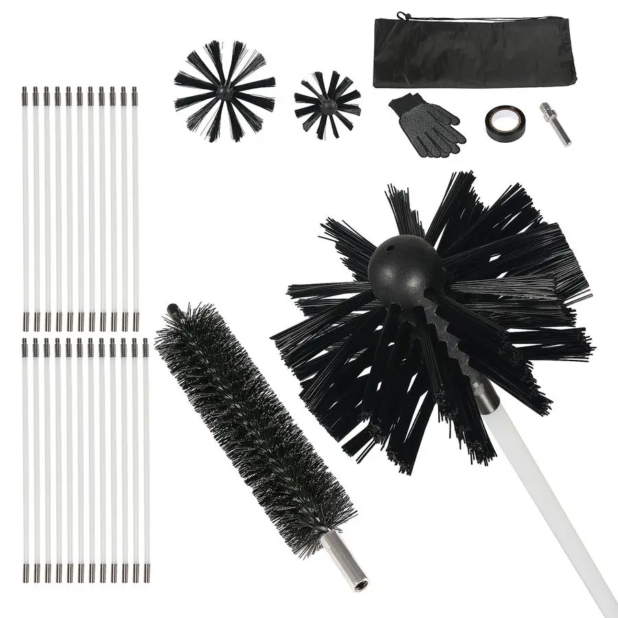 Feet Dryer Vent Cleaning Brush Kit, MultiPurpose lint Cleaning Brush with 4 and 6 Brush Head, Professional Lint Cleaning Accesso
Feet Dryer Vent Cleaning Brush Kit, MultiPurpose lint Cleaning Brush with 4 and 6 Brush Head, Professional Lint Cleaning Accesso