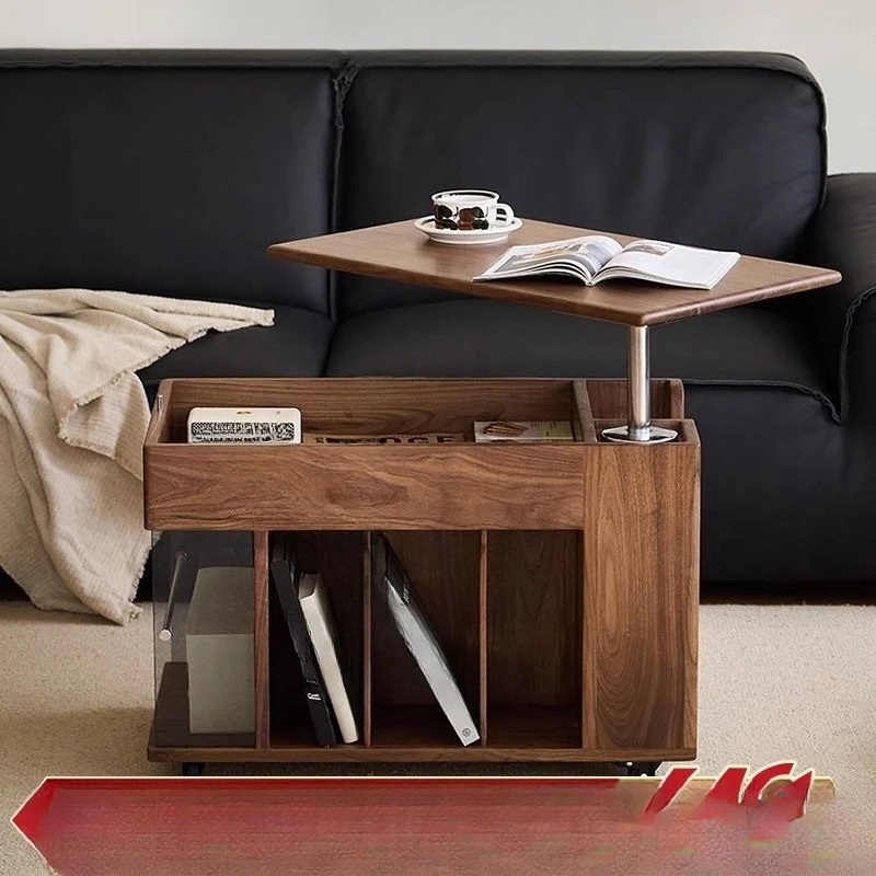 Black walnut tea table multi-functional mobile side table household storage trolley sofa
Black walnut tea table multi-functional mobile side table household storage trolley sofa