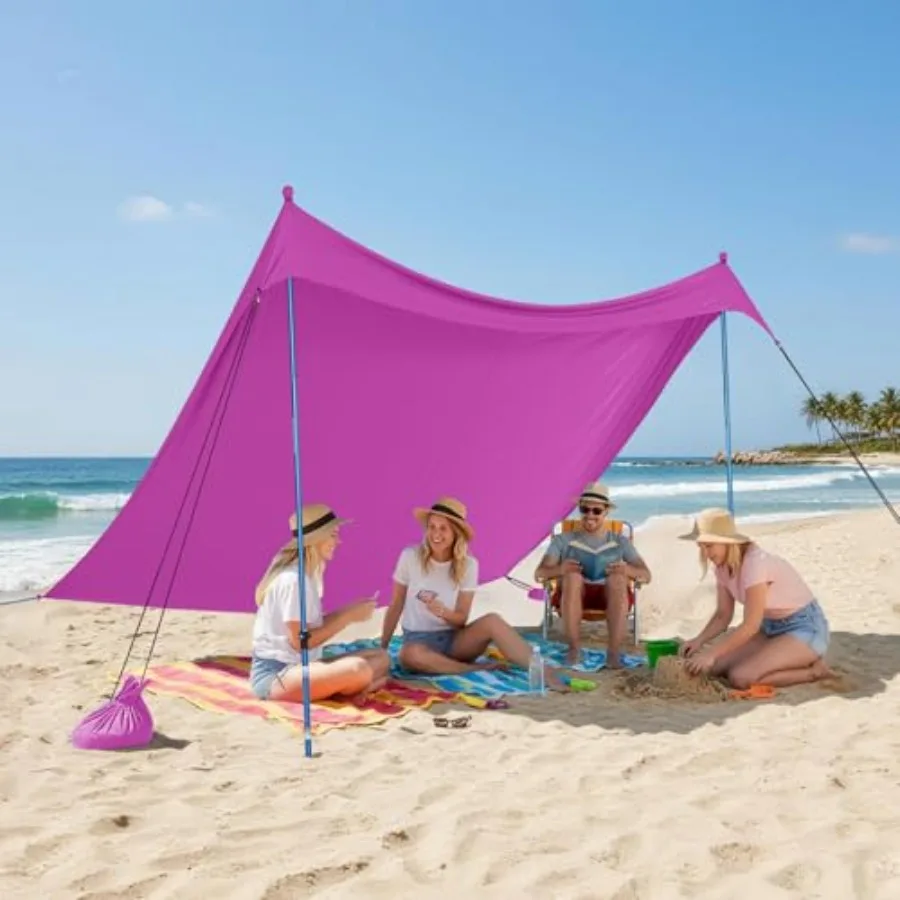 7x7 Beach Tent Sun Shelter Easy Pop Up Beach Canopy Shade Portable Outdoor Carpas UPF50+ Includes 2 Poles Adjustable Aluminium
7x7 Beach Tent Sun Shelter Easy Pop Up Beach Canopy Shade Portable Outdoor Carpas UPF50+ Includes 2 Poles Adjustable Aluminium