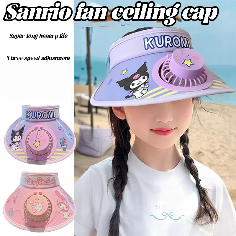 Sanrio Kuromi Kids Sun Hat with Cooling Fan Summer Breathable Uv Protection Cap for Boys Girls Outdoor Play Wide Brim Visor
Sanrio Kuromi Kids Sun Hat with Cooling Fan Summer Breathable Uv Protection Cap for Boys Girls Outdoor Play Wide Brim Visor