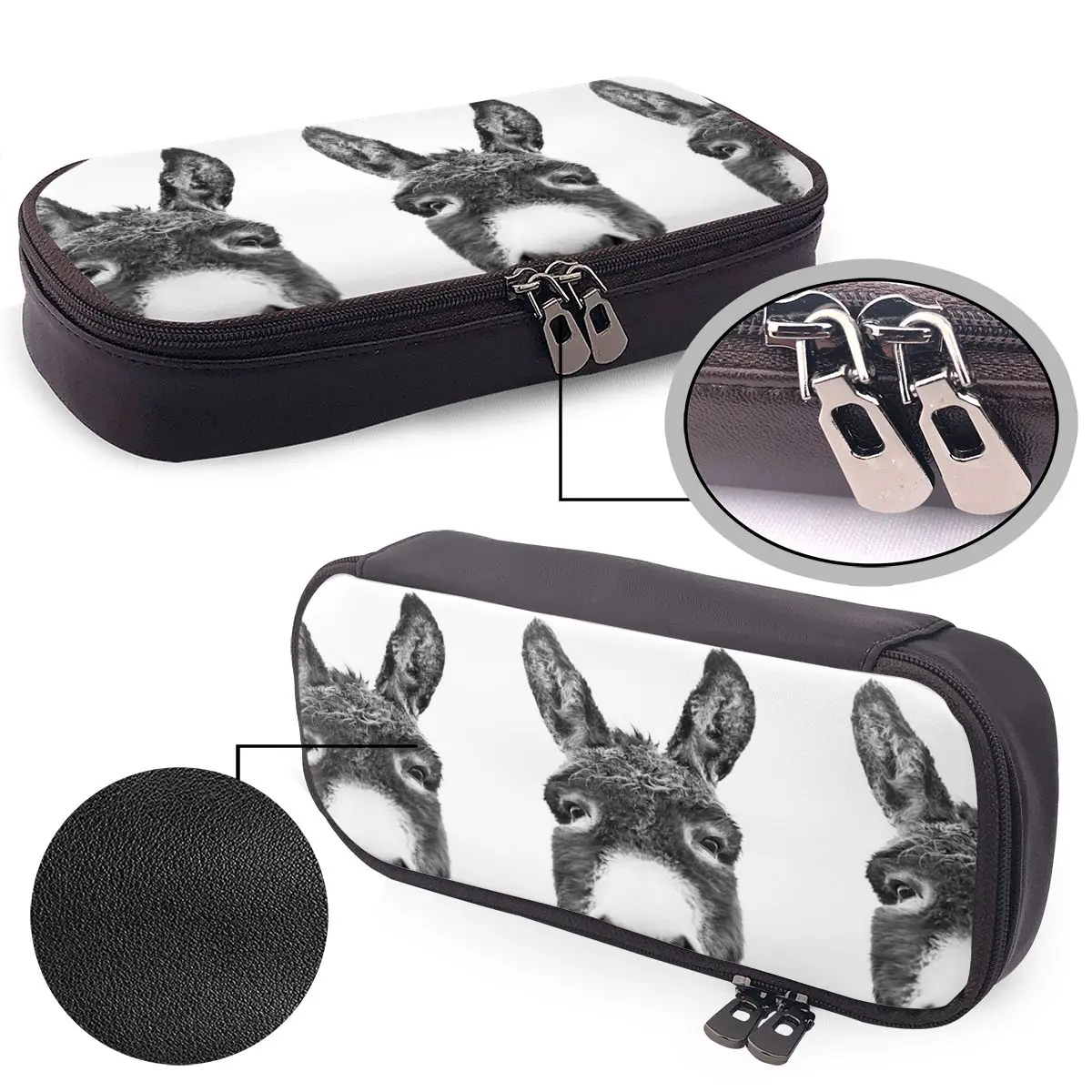 Peeking Donkey Leather Pencil Case for Kids School Pen Box Pencil Bag Stationery Supplies Pen Holder Bag
Peeking Donkey Leather Pencil Case for Kids School Pen Box Pencil Bag Stationery Supplies Pen Holder Bag
