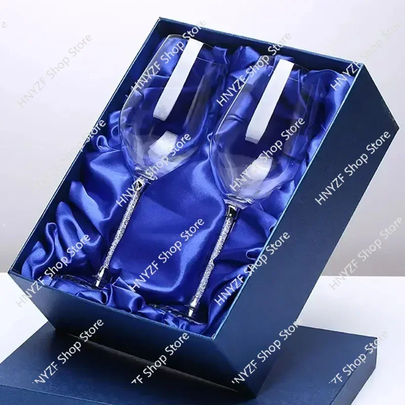 Wedding Champagne Glass Set, Flute Glasses with Rhinestone, Crystal Rimmed Decoration, Drink Goblet Cup, Gift, 350ml, 470ml
Wedding Champagne Glass Set, Flute Glasses with Rhinestone, Crystal Rimmed Decoration, Drink Goblet Cup, Gift, 350ml, 470ml