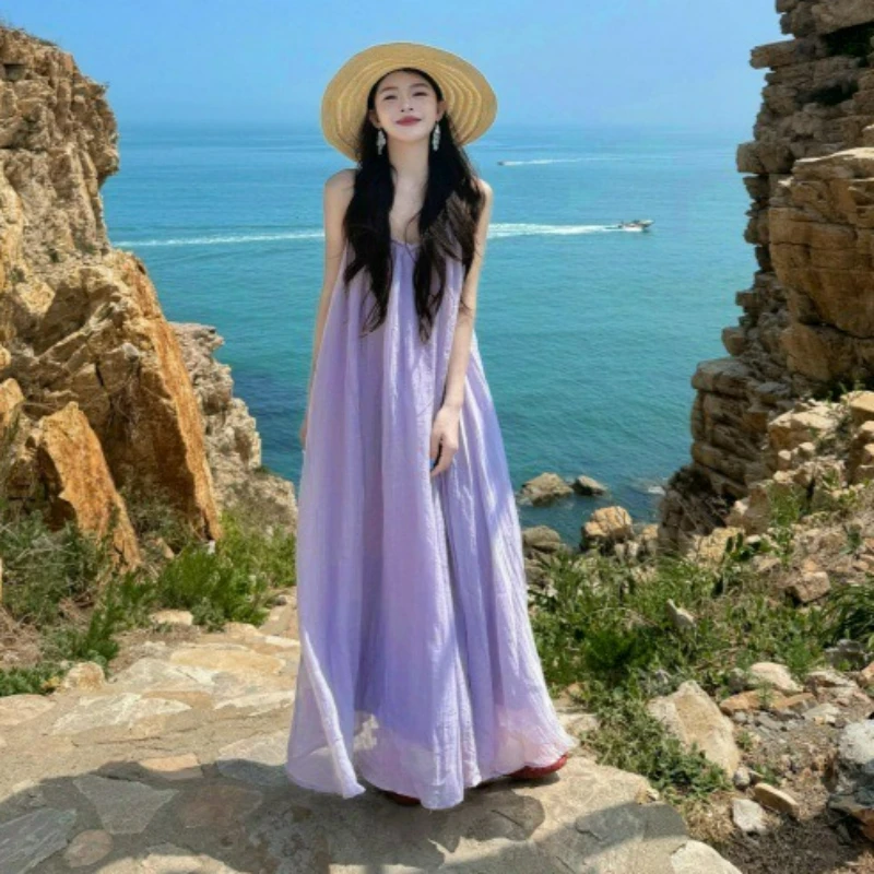 French Casual Vacation Style Off-the-shoulder Halter Dress for Women 2026 Summer New Style Fashion Stunning Elegant Long Dress
French Casual Vacation Style Off-the-shoulder Halter Dress for Women 2026 Summer New Style Fashion Stunning Elegant Long Dress