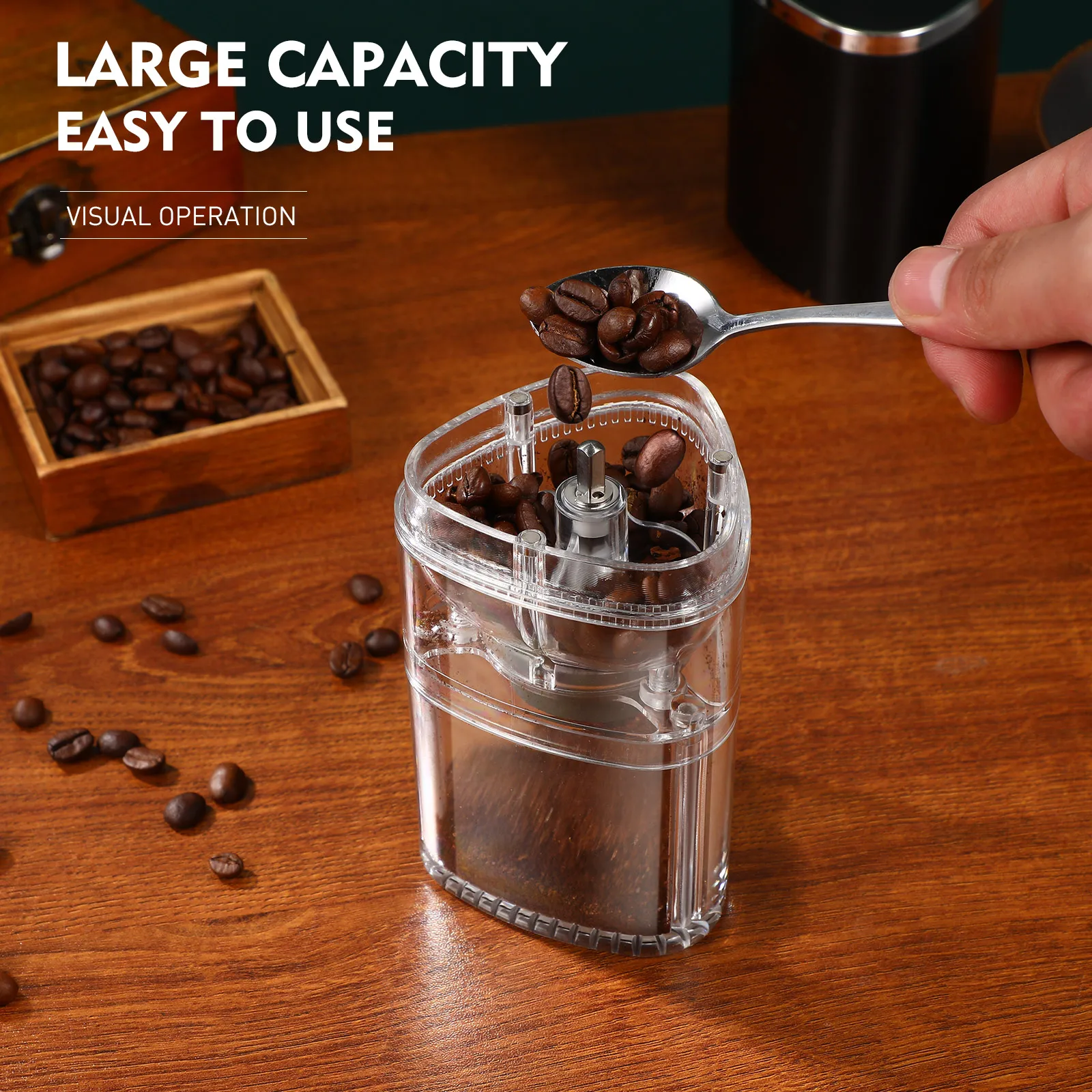 Electric Coffee Bean Grinder Machine Rechargeable Conical Burr Grinding Adjustable Thickness Stainless Steel Household Coffee
Electric Coffee Bean Grinder Machine Rechargeable Conical Burr Grinding Adjustable Thickness Stainless Steel Household Coffee