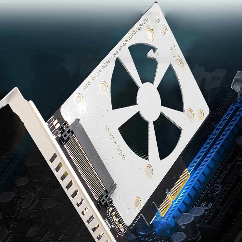 Карта расширения U.2 SFF-8639 для PCI-EX4, 4000 МБ/с, адаптер SFF-8639 PCIe для слотов X4/X8/X16, поддержка PCI-E GEN3, совместимость с U.2 NVME SSD
Карта расширения U.2 SFF-8639 для PCI-EX4, 4000 МБ/с, адаптер SFF-8639 PCIe для слотов X4/X8/X16, поддержка PCI-E GEN3, совместимость с U.2 NVME SSD