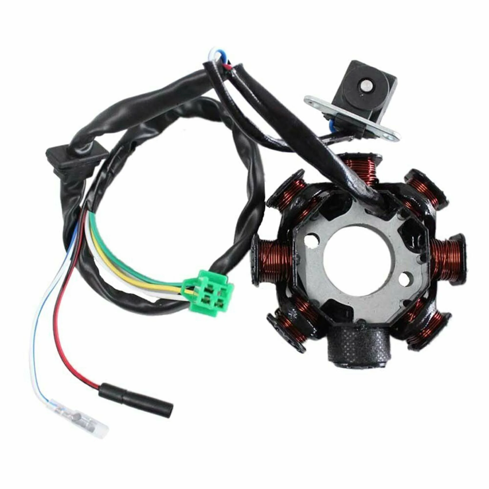 Статор Магнето Статор Статор магнитного двигателя для 150CC Go Kart TrailMaster Hammerhead M150- 1051200 -8
Статор Магнето Статор Статор магнитного двигателя для 150CC Go Kart TrailMaster Hammerhead M150- 1051200 -8