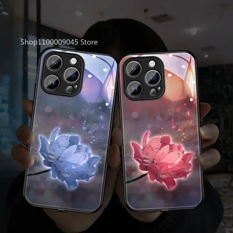 Lotus Phone Case For iPhone 15 14 13 12 11 Pro Max X XR XS 7 8 plus SE20 Back Cover Sound Control Protect Shockproof Glass Cover
Lotus Phone Case For iPhone 15 14 13 12 11 Pro Max X XR XS 7 8 plus SE20 Back Cover Sound Control Protect Shockproof Glass Cover