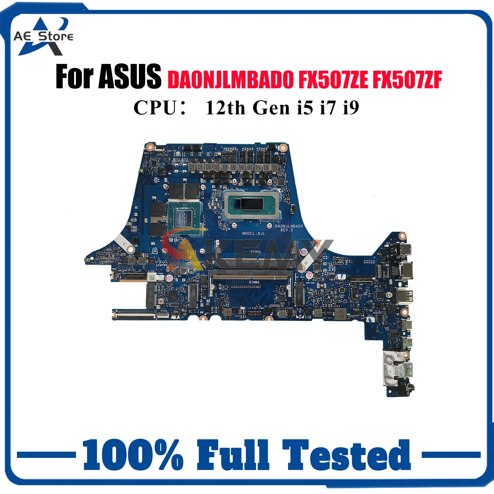 DA0NJLMBAD0 Материнская плата для ноутбука ASUS TUF Gaming FX507ZF FX507ZE FX507ZC FX507Z Материнская плата с 12-го поколения i5 i7 i9 tests OK stk
DA0NJLMBAD0 Материнская плата для ноутбука ASUS TUF Gaming FX507ZF FX507ZE FX507ZC FX507Z Материнская плата с 12-го поколения i5 i7 i9 tests OK stk