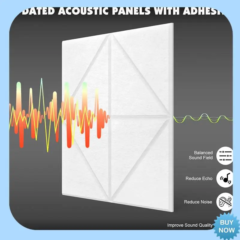 A47Z 12Pcs Self Adhesive Acoustic Panels,12X12X0.4 Inch Soundproof Wall Panels For Home, Recording Studio, Office Black Easy To
A47Z 12Pcs Self Adhesive Acoustic Panels,12X12X0.4 Inch Soundproof Wall Panels For Home, Recording Studio, Office Black Easy To