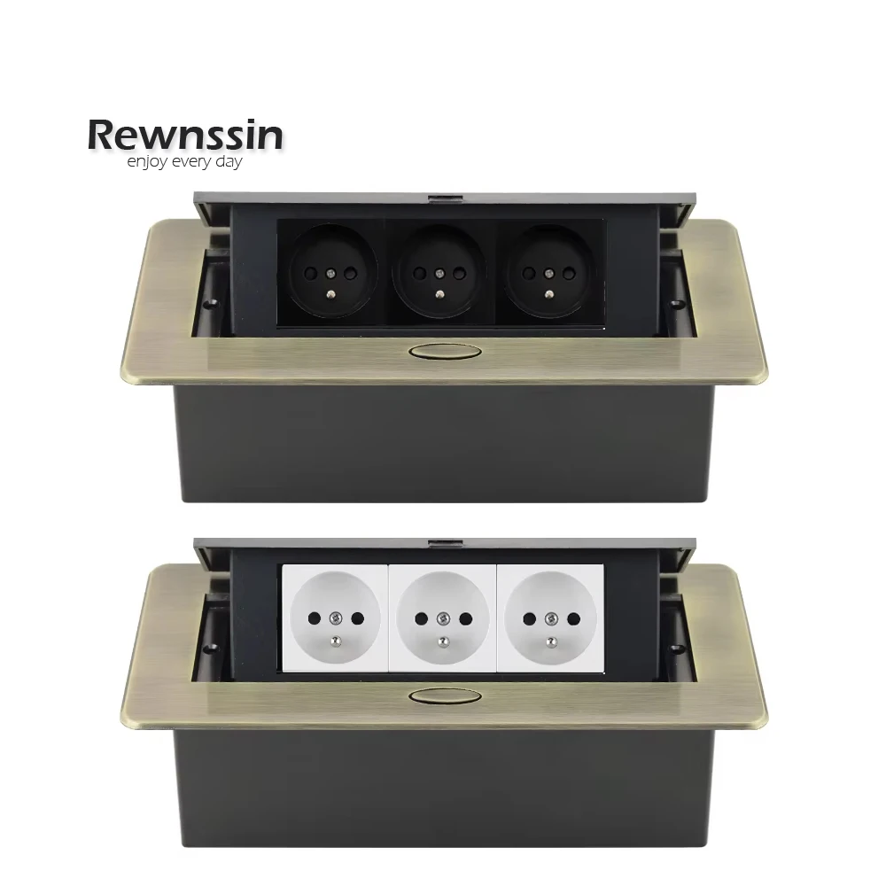 Настольная розетка с французской вилкой, выдвижная настольная розетка, быстрая зарядка Type-C, интерфейс USB, черный, белый и бронзовый цвета, металлическая панель
Настольная розетка с французской вилкой, выдвижная настольная розетка, быстрая зарядка Type-C, интерфейс USB, черный, белый и бронзовый цвета, металлическая панель
