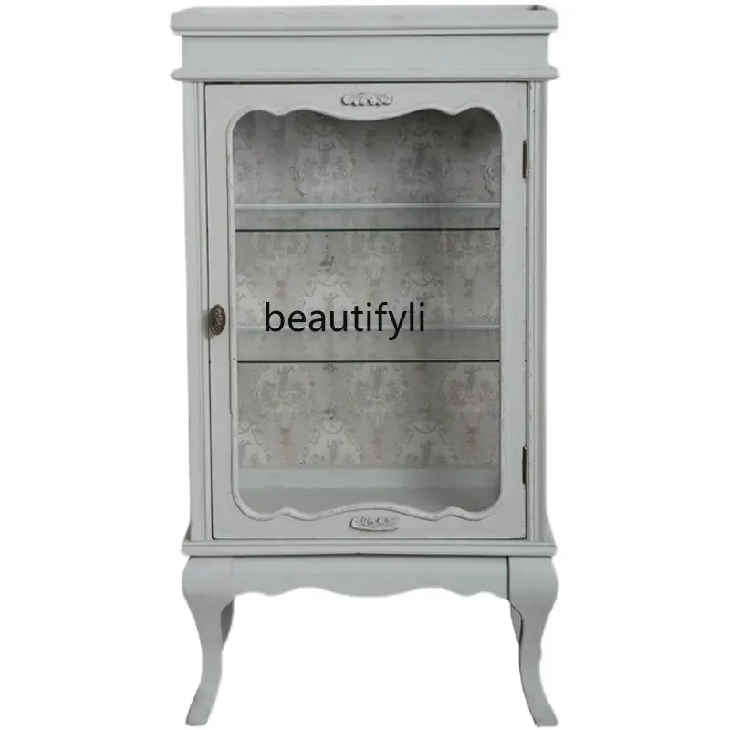 French Style Chest of Drawers Bedroom Living Room Dining Side Cabinet Gray Complete Storage Cabinet Glass Display Side Cabinet
French Style Chest of Drawers Bedroom Living Room Dining Side Cabinet Gray Complete Storage Cabinet Glass Display Side Cabinet