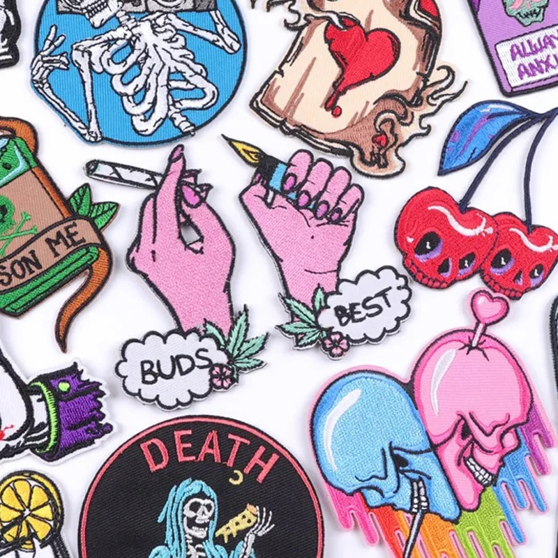 BEST BUDS Patch Iron On Patches For Clothing Punk Embroidery Patch DIY Clothing Thermoadhesive Patches On Clothes Sew/Iron Badge
BEST BUDS Patch Iron On Patches For Clothing Punk Embroidery Patch DIY Clothing Thermoadhesive Patches On Clothes Sew/Iron Badge