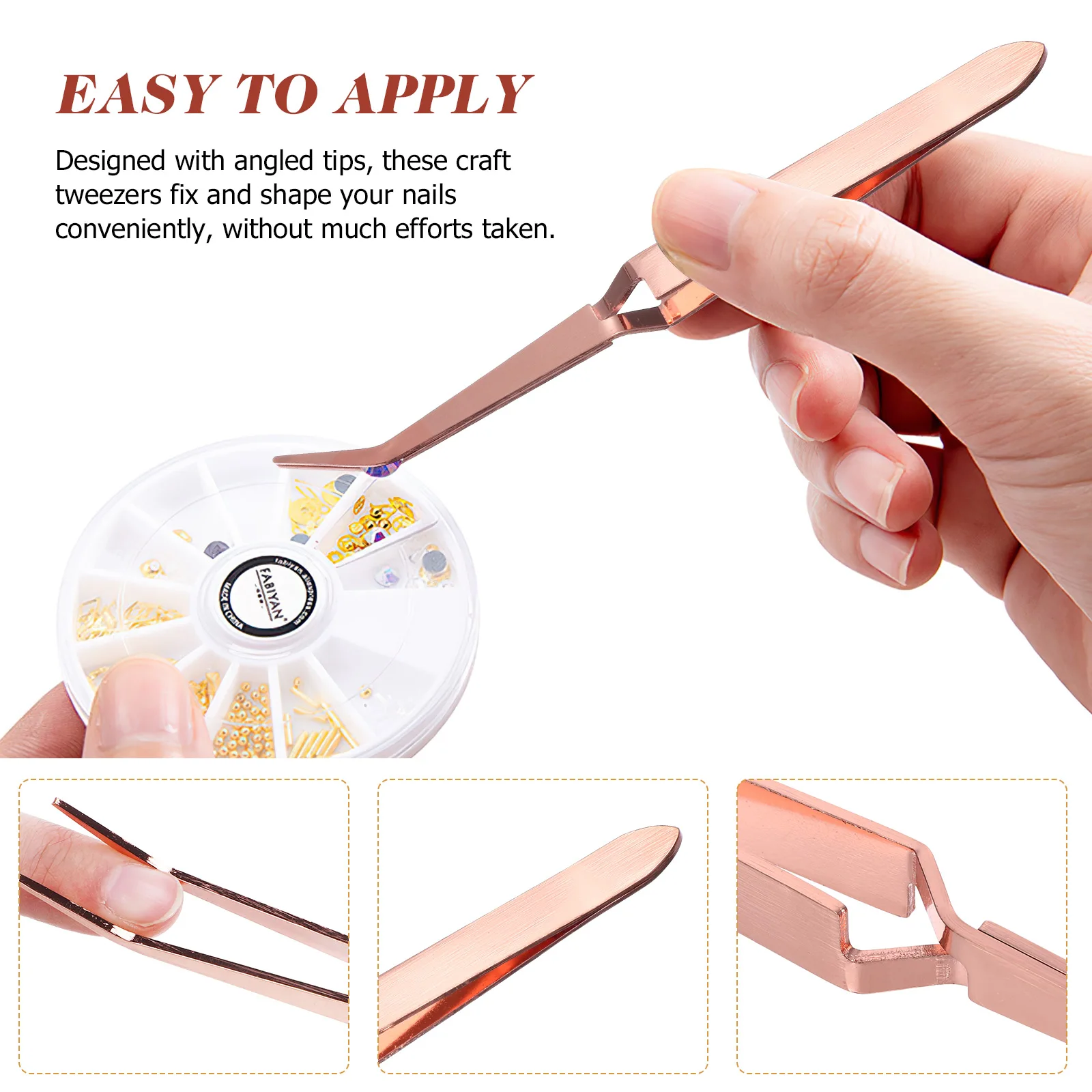 2 шт. пинцеты для формирования ногтей из нержавеющей стали, угловые кончики, маникюрные зажимы для ногтей для гелевых ногтей, прецизионный инструмент для рукоделия 
2 шт. пинцеты для формирования ногтей из нержавеющей стали, угловые кончики, маникюрные зажимы для ногтей для гелевых ногтей, прецизионный инструмент для рукоделия