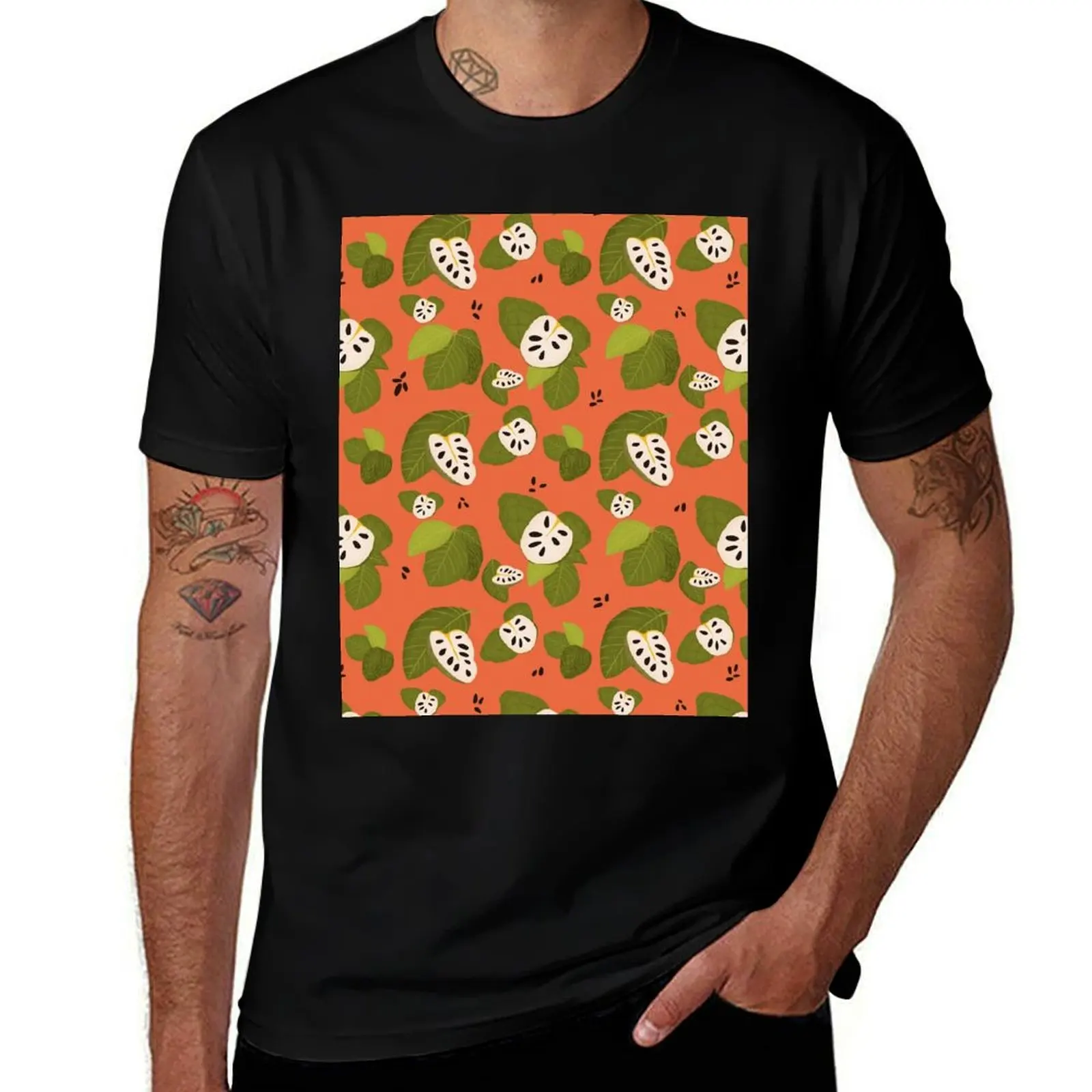 Cherimoya (custard apple) Seamless Tropical Repeat Pattern T-Shirt graphic tee shirt quick drying t shirts men
Cherimoya (custard apple) Seamless Tropical Repeat Pattern T-Shirt graphic tee shirt quick drying t shirts men