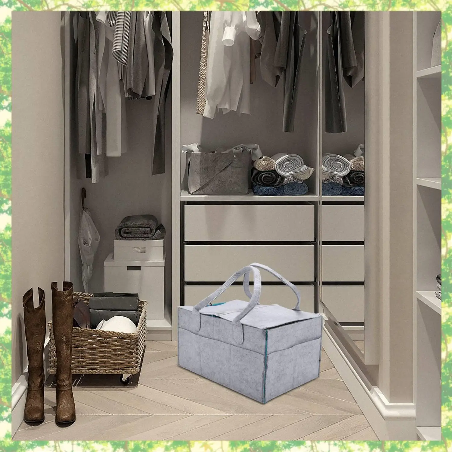 T84C-Foldable Felt Baby Diaper Caddy Organiser Removable Lid Storage Bag Kid Toys Portable Bag Box For Car Travel Changing Table
T84C-Foldable Felt Baby Diaper Caddy Organiser Removable Lid Storage Bag Kid Toys Portable Bag Box For Car Travel Changing Table