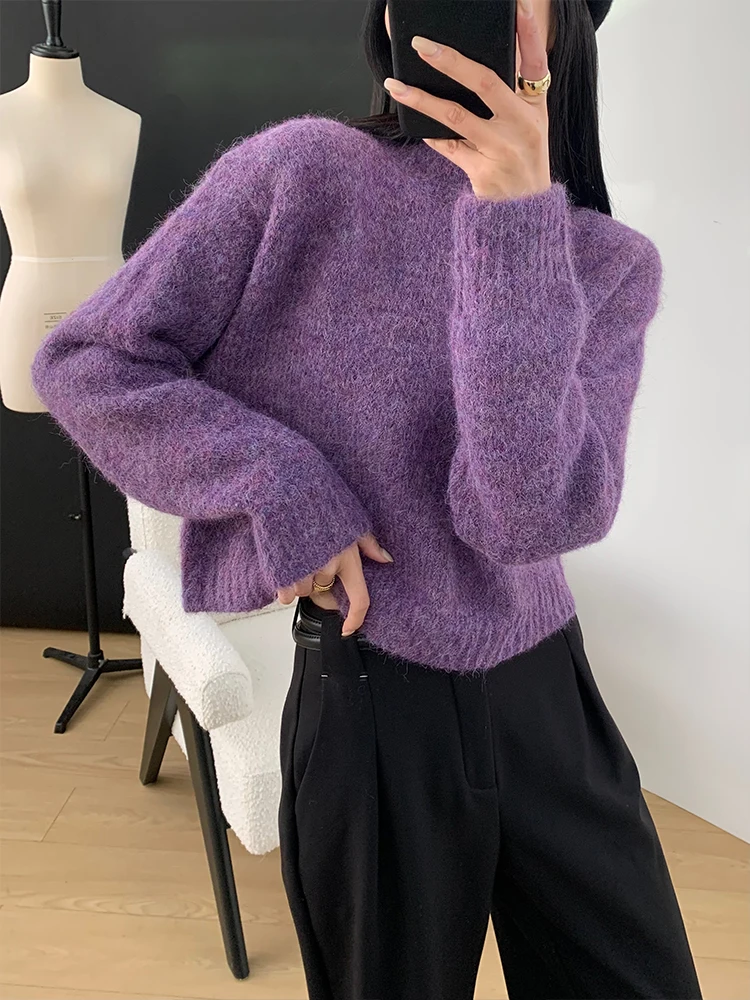 Женский свитер Camere в стиле ретро, зимний свободный мягкий внутренний свитер, трикотажная верхняя часть тела для поездок на работу
Женский свитер Camere в стиле ретро, зимний свободный мягкий внутренний свитер, трикотажная верхняя часть тела для поездок на работу