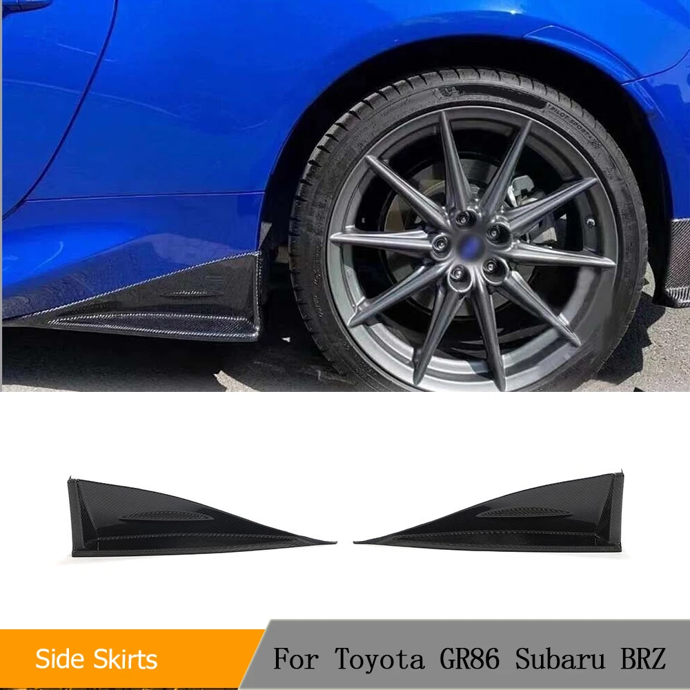 Боковые юбки из углеродного волокна, разветвители бампера для Toyota GR86 Subaru BRZ 2022 2023, автомобильные боковые юбки, разветвители, комплект кузова
Боковые юбки из углеродного волокна, разветвители бампера для Toyota GR86 Subaru BRZ 2022 2023, автомобильные боковые юбки, разветвители, комплект кузова