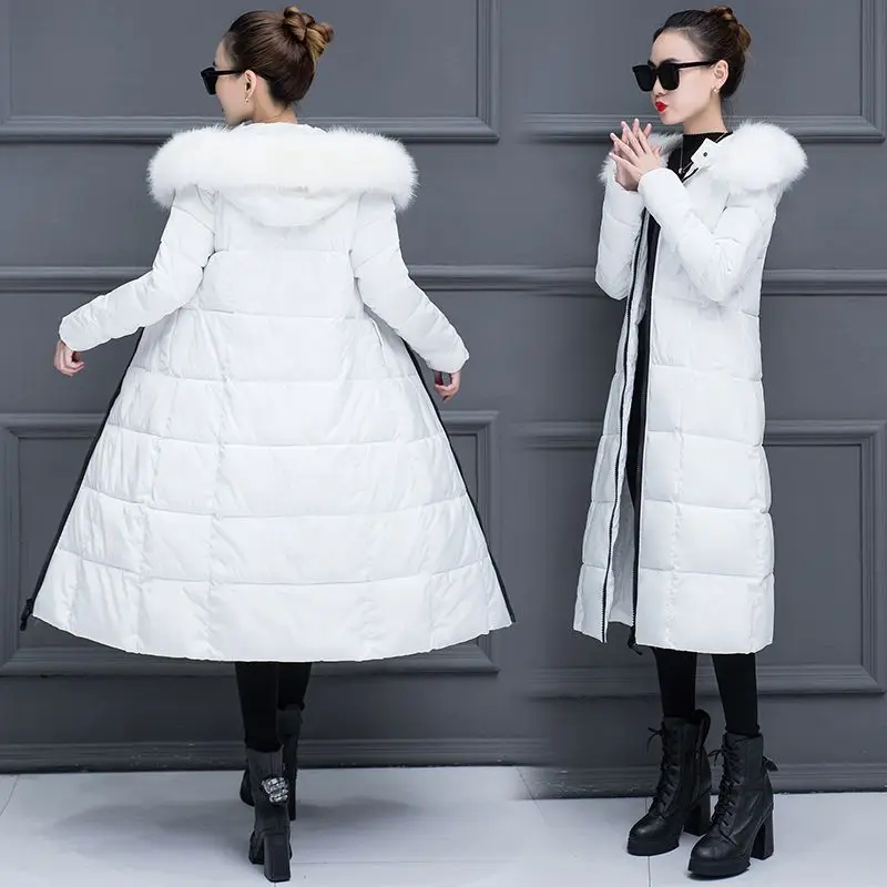 2025 Cotton-padded Clothes Women's Autumn Winter Parkas Hooded Quilted Cotton Jacket Female Long Coat Streetwear Warm Overcoat
2025 Cotton-padded Clothes Women's Autumn Winter Parkas Hooded Quilted Cotton Jacket Female Long Coat Streetwear Warm Overcoat