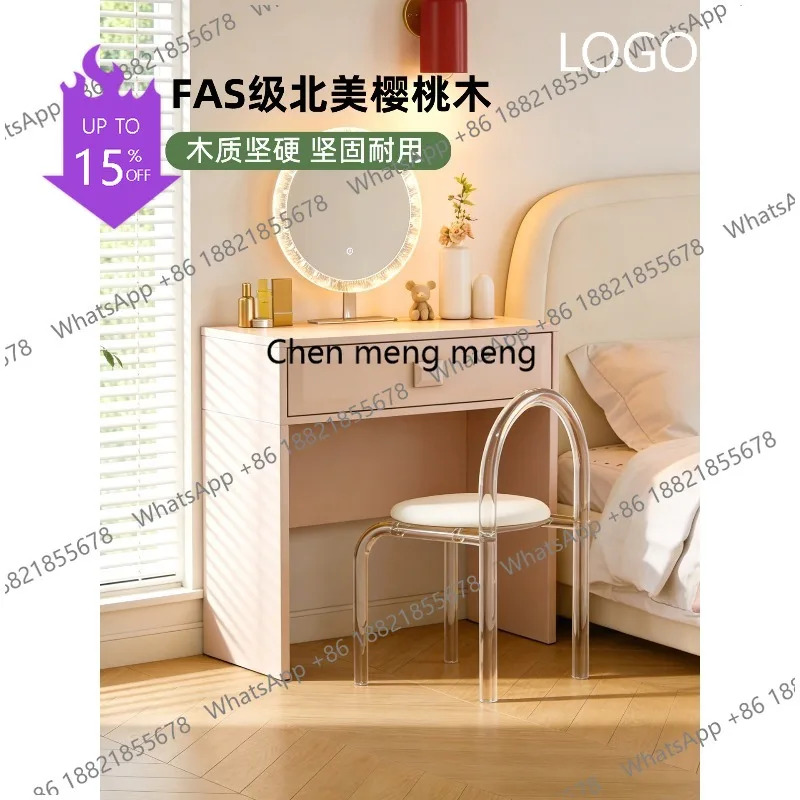 M183 Dresser Solid wood small apartment bedroom makeup table Small high-end pink makeup table
M183 Dresser Solid wood small apartment bedroom makeup table Small high-end pink makeup table