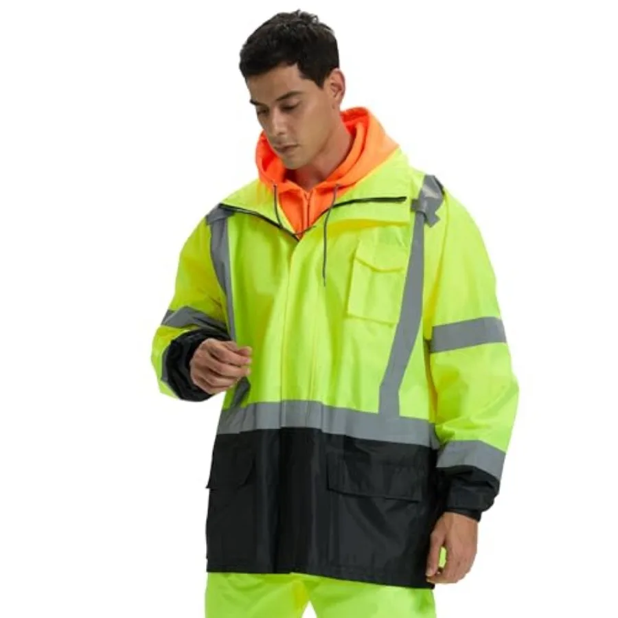 SRsafety High Visibility Rain Gear, Class 3 High Visibility Work Rain Gear for Men, Construction Rain Suits
SRsafety High Visibility Rain Gear, Class 3 High Visibility Work Rain Gear for Men, Construction Rain Suits