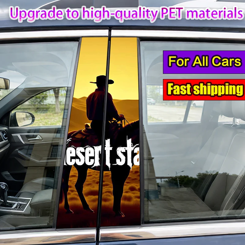 Набор из 2 наклеек на стойки автомобиля с изображением ковбоя, верхонного на лошади, на желтом фоне, виниловые, водонепроницаемые и солнцезащитные защитные наклейки.
Набор из 2 наклеек на стойки автомобиля с изображением ковбоя, верхонного на лошади, на желтом фоне, виниловые, водонепроницаемые и солнцезащитные защитные наклейки.