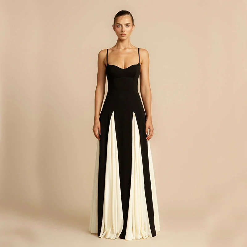 2025 Summer Simple And Fashionable Women's Clothing New Style Elegant And Sexy Backless Suspender Patchwork Dress For Women
2025 Summer Simple And Fashionable Women's Clothing New Style Elegant And Sexy Backless Suspender Patchwork Dress For Women