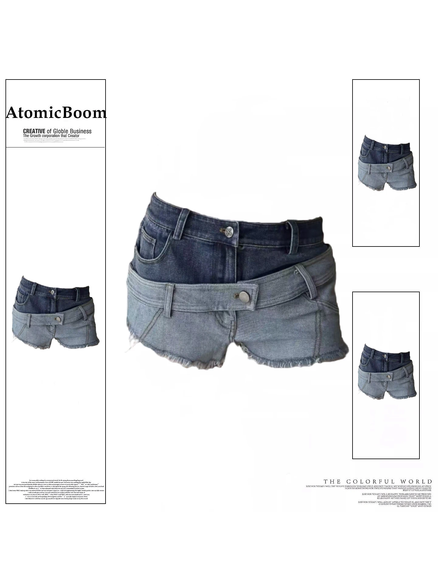 American Retro Low Waist Double Waistband Denim Shorts Women Summer Design Sensation Spicy Girl Slimming Hot Pants
American Retro Low Waist Double Waistband Denim Shorts Women Summer Design Sensation Spicy Girl Slimming Hot Pants