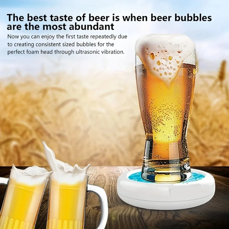 Beer Foamer 3.7V 110KHz Ultrasonic Beer Frothing Machine Beer Foam Shaker For Parties Bars Family dispensador de cerveza
Beer Foamer 3.7V 110KHz Ultrasonic Beer Frothing Machine Beer Foam Shaker For Parties Bars Family dispensador de cerveza