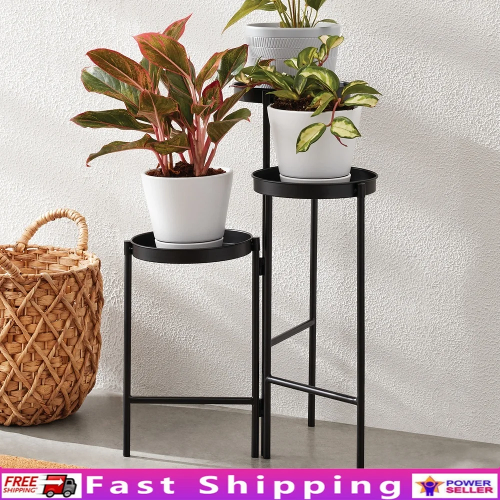 Black Metal 3 Tier Plant Stand Durable Iron Construction Indoor Outdoor Use Versatile Display Houseplants Flowers Easy Assembly
Black Metal 3 Tier Plant Stand Durable Iron Construction Indoor Outdoor Use Versatile Display Houseplants Flowers Easy Assembly