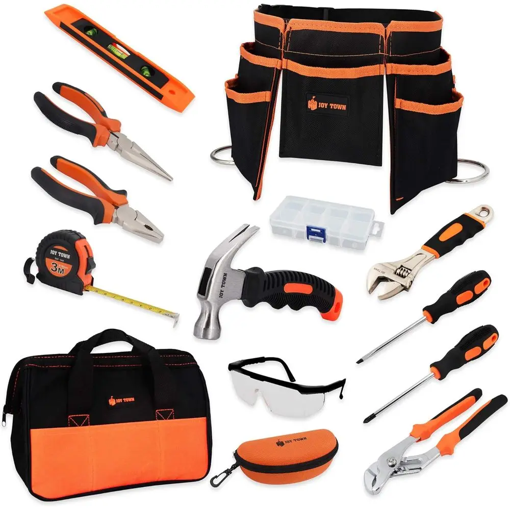 Children's Real Steel Tool Kit with Tool Belt and Bag, Ideal for Learning and DIY Projects (Orange & Black)
Children's Real Steel Tool Kit with Tool Belt and Bag, Ideal for Learning and DIY Projects (Orange & Black)