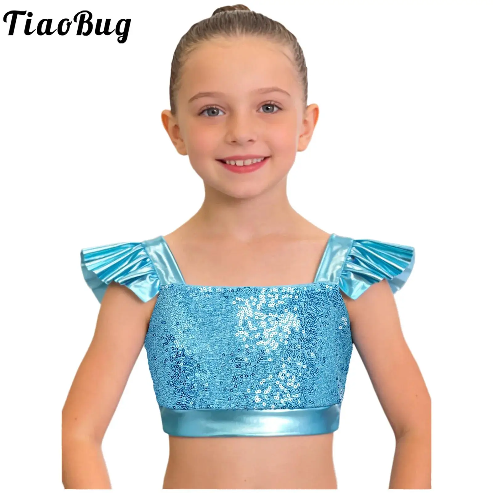 Kids Girls Sequin Jazz Street Dance Tops Performance Costume Vest Sparkly Sequin Crop Top School Basketball Cheerleading Costume
Kids Girls Sequin Jazz Street Dance Tops Performance Costume Vest Sparkly Sequin Crop Top School Basketball Cheerleading Costume