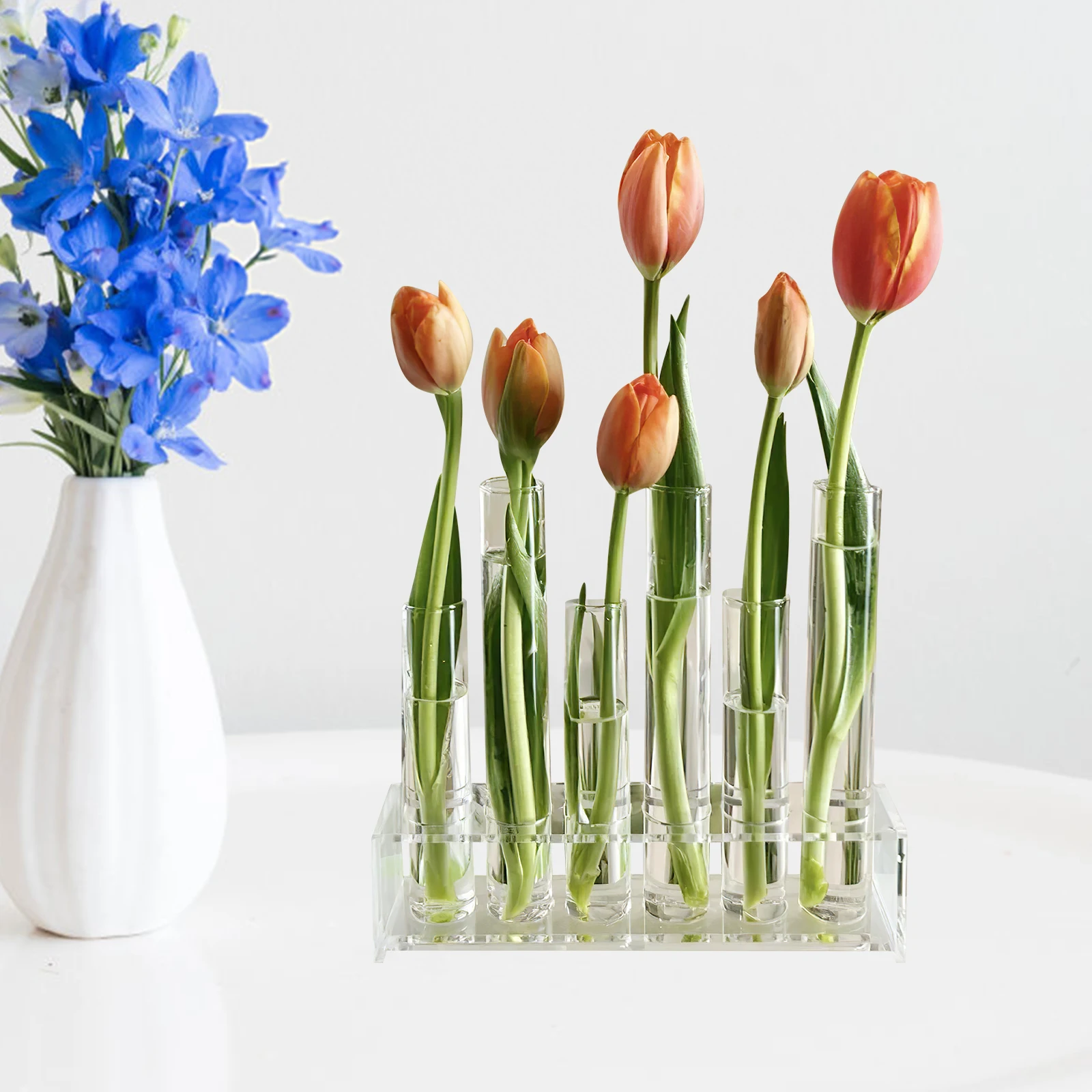 1Set Glass Test Tube Plant Propagation Station Clear Hydroponic Flower Vase Desktop Decor Terrarium Planter Desktop Decors
1Set Glass Test Tube Plant Propagation Station Clear Hydroponic Flower Vase Desktop Decor Terrarium Planter Desktop Decors