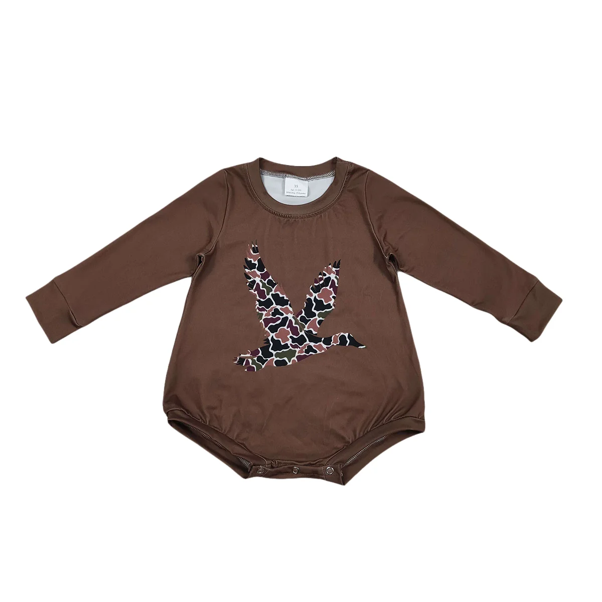 Оптовая продажа, южно-коричневый камуфляжный комбинезон с утками для новорожденных, боди для маленьких мальчиков и детей, комбинезоны на пуговицах для малышей, одежда
Оптовая продажа, южно-коричневый камуфляжный комбинезон с утками для новорожденных, боди для маленьких мальчиков и детей, комбинезоны на пуговицах для малышей, одежда