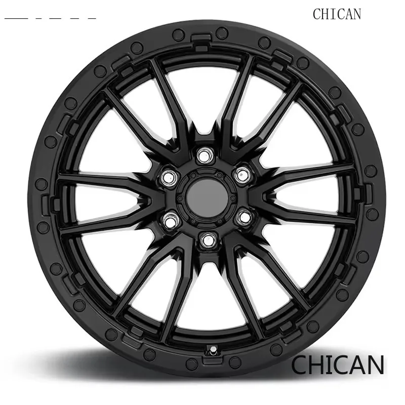 【2026】CHICAN Matte Black Beadlock Wheels 6x139.7 17-20x10 Inch For 4x4 SUV Offroad Truck Rims
【2026】CHICAN Matte Black Beadlock Wheels 6x139.7 17-20x10 Inch For 4x4 SUV Offroad Truck Rims