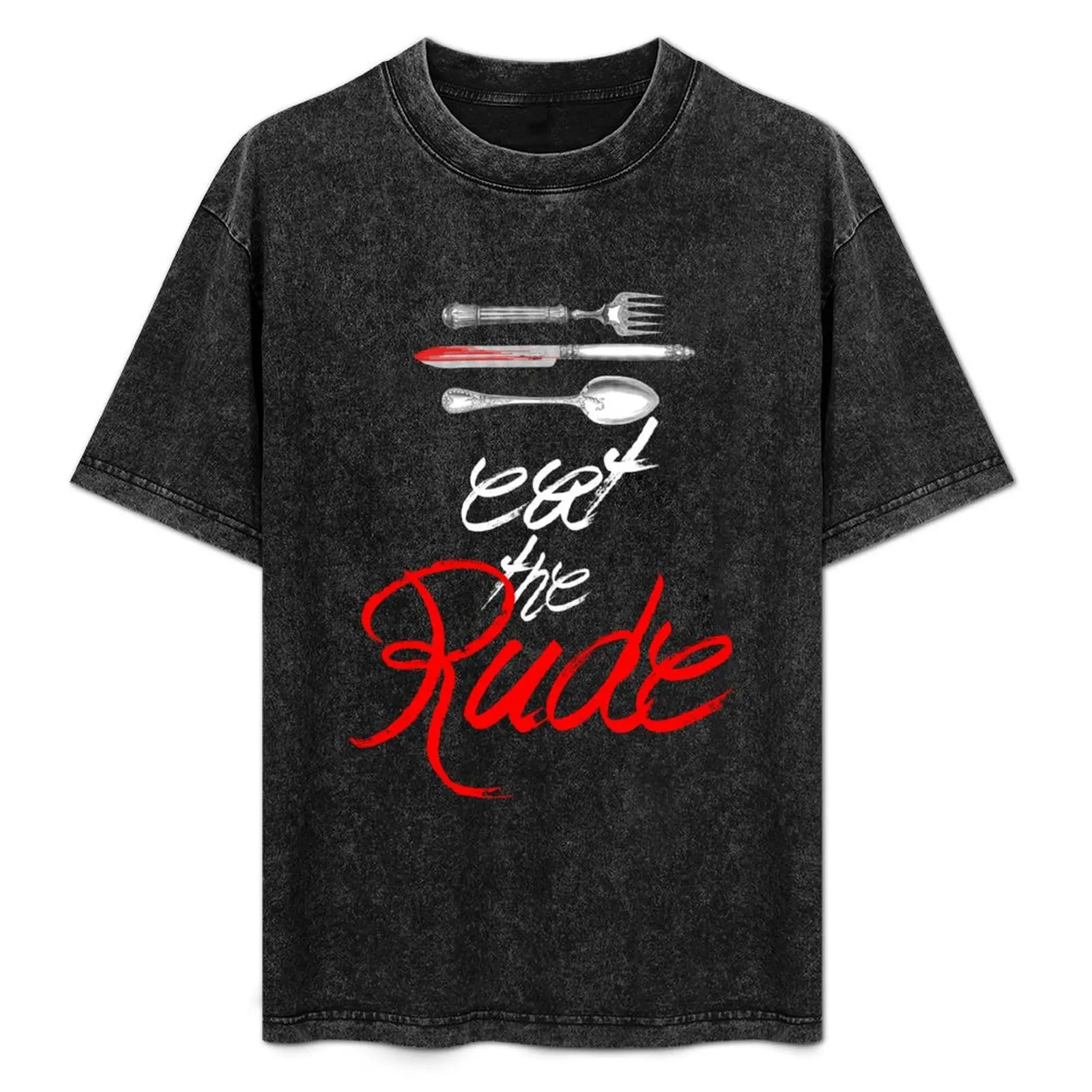 Hannibal - Eat the Rude (Vintage style) T-Shirt Soft Basic Cotton Short Sleeve Tee
Hannibal - Eat the Rude (Vintage style) T-Shirt Soft Basic Cotton Short Sleeve Tee