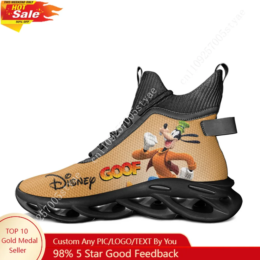 Disney Goofy High Top Flats Sneakers Mens Womens Sports Custom Shoes Casual Running shoes
Disney Goofy High Top Flats Sneakers Mens Womens Sports Custom Shoes Casual Running shoes