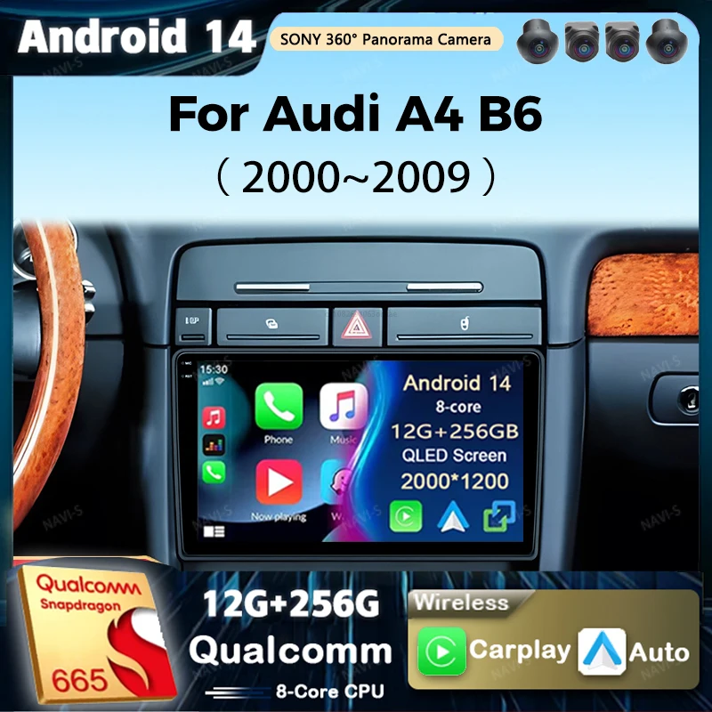 Android 14 Multimedia Video Player For Audi A4 B6 2000-2009 Navigation Car Radio 2k Screen GPS Carplay Stereo Head Unit 2din
Android 14 Multimedia Video Player For Audi A4 B6 2000-2009 Navigation Car Radio 2k Screen GPS Carplay Stereo Head Unit 2din
