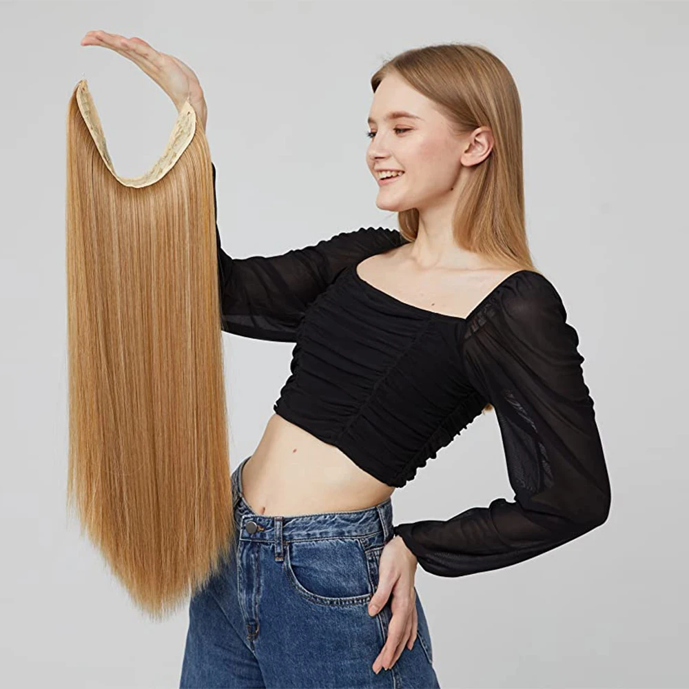 No Clip Synthetic Invisible Wire Hair Extensions Straight Natural Black Blonde One Piece False Hairpiece Hair Extension
No Clip Synthetic Invisible Wire Hair Extensions Straight Natural Black Blonde One Piece False Hairpiece Hair Extension